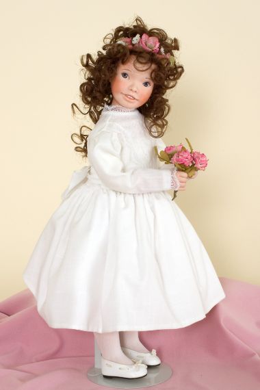 Jessica - collectible limited edition porcelain soft body art doll by doll artist Maryanne Oldenburg.