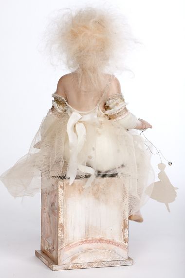 Sylphide - collectible one of a kind porcelain art doll by doll artist Gerda Schaarman-Rijsdijk.