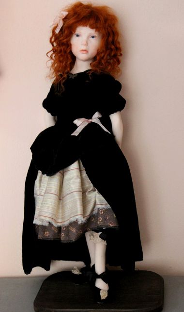 Lizzie OOAK cernit doll (full length)