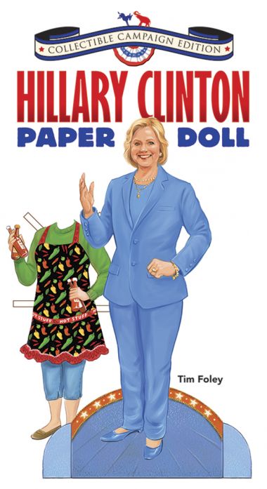 Photo of Hilary Clinton Collectible Paper Doll.